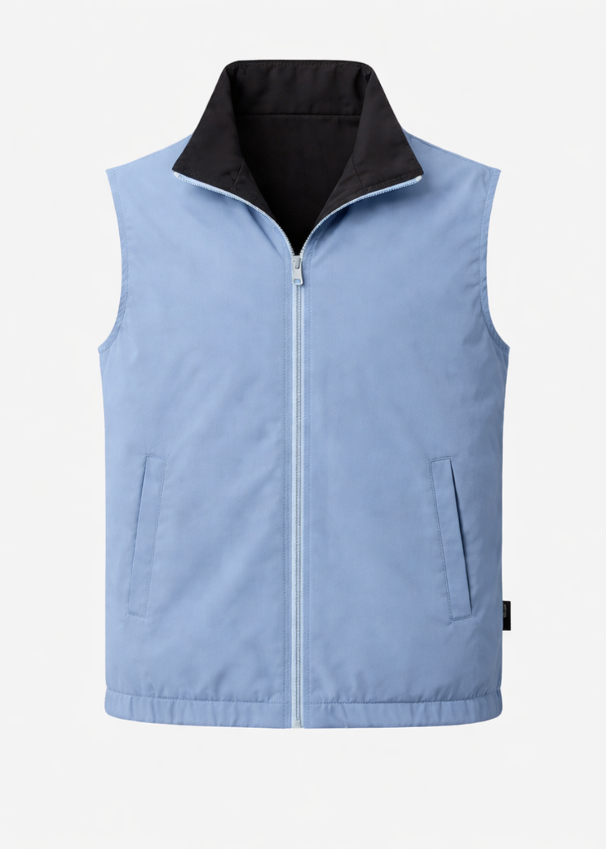 Dubbelzijdige Bodywarmer | Baby Blauw & Zwart