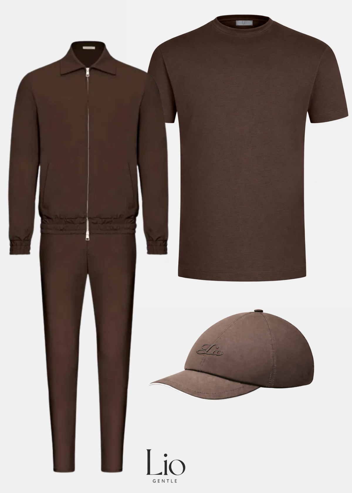 Combiset | Techsuit | T-Shirt | Cap | Bruin